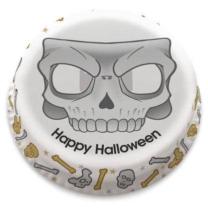 skull mask photo cake (small party cake (serves 10-12))