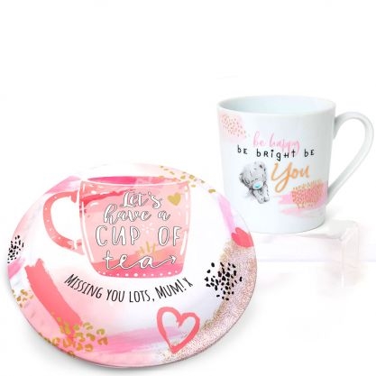 Mum Tea Gift Set (Letterbox cake set(xs)serves 2)