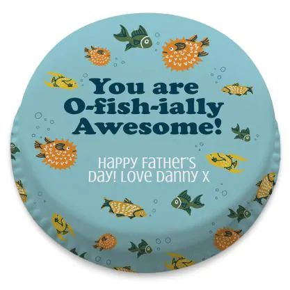 O-Fish-ial Awesome Cake (letterbox gift cake (serves 2-4))