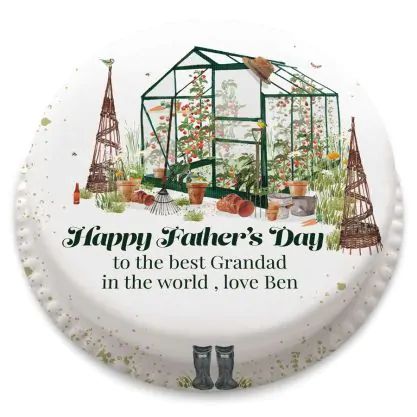 Green House Cake (letterbox gift cake (serves 2-4))