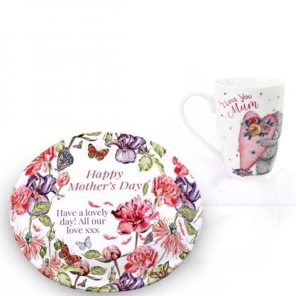 Floral Gift Set (Letterbox Cake Set (S) Serves 2)