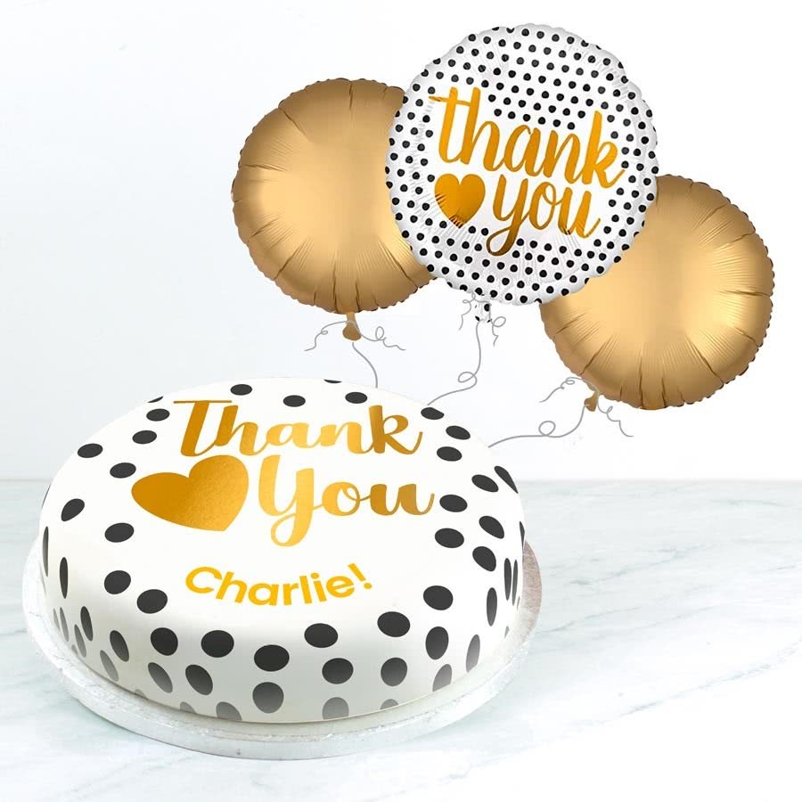 Golden Thank You Gift Set (Medium Cake Set (S) Serves 20)