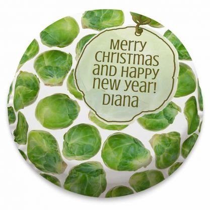 Brussel Sprouts Pattern Cake (letterbox gift cake (serves 2-4))