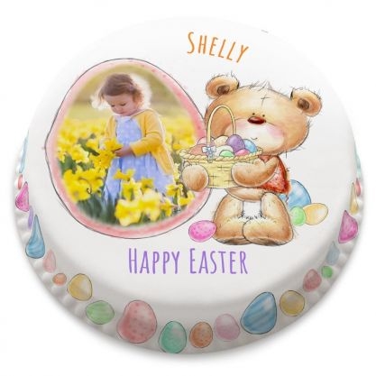 easter egg photo cake (small (serves 10-12))