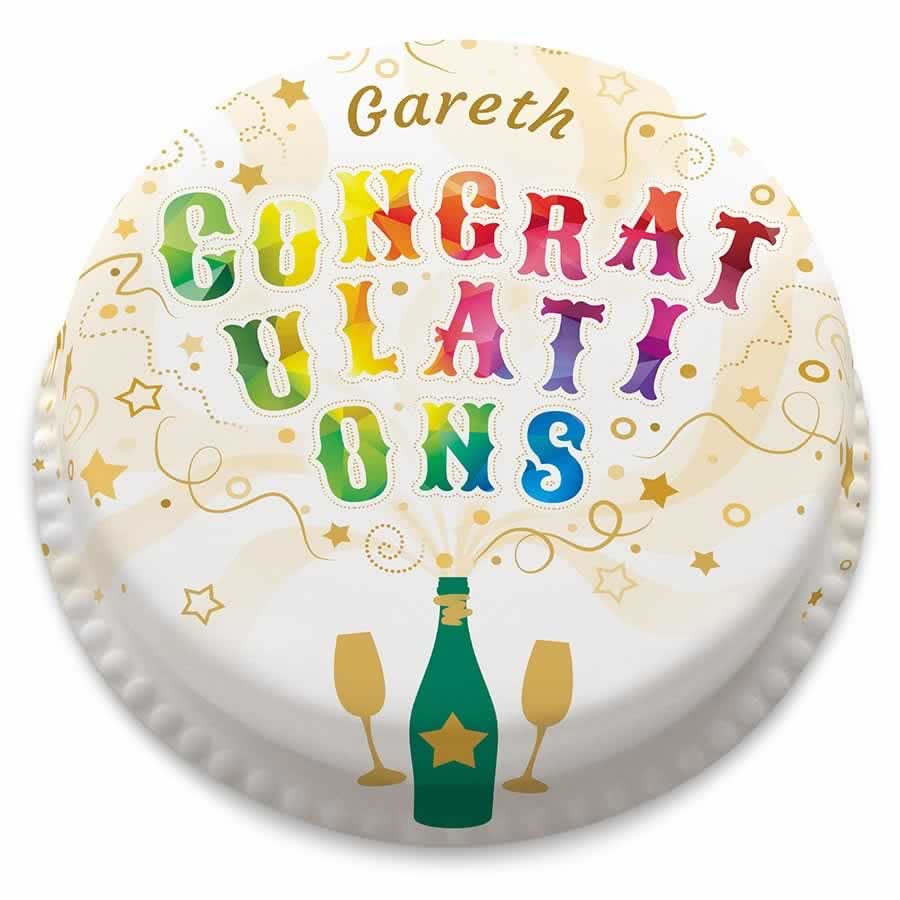 Explosive Congrats Cake (Medium Cake (Serves 18-25))