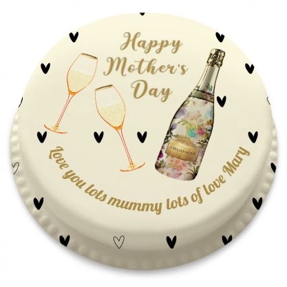 Mother's Day Gold Cake (letterbox gift cake (serves 2-4))