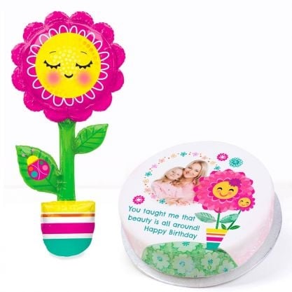 Flower Pot Gift Set (Letterbox Cake Set (S) Serves 2)