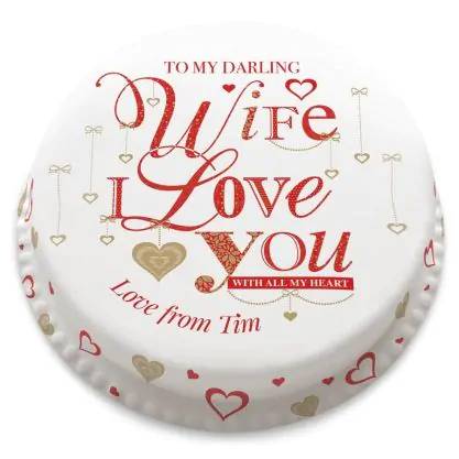 Wife Love Cake (letterbox gift cake (serves 2-4))