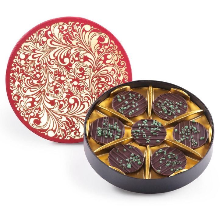 PEPPERMINT DARK CHOCOLATE FLORENTINES