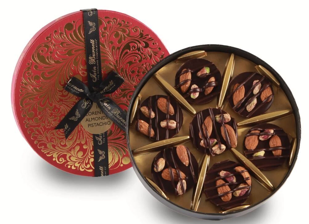 PISTACHIO & ALMOND CHOCOLATE FLORENTINES