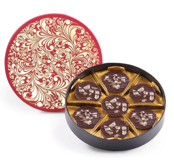CHINESE GINGER DARK CHOCOLATE FLORENTINES