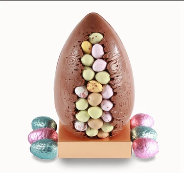 MINI EGG CLUSTER MILK EGG, WITH BELGIAN PRALINE EGGS