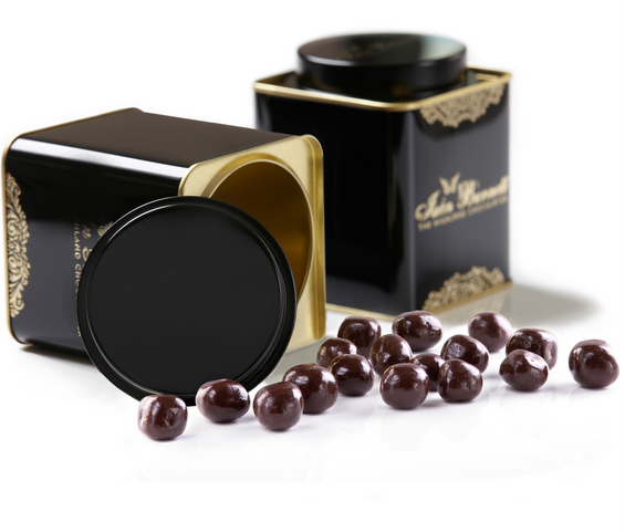 Tin of Coffee Beans in Dark