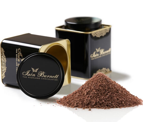 Gift Tin of Dark Hot Chocolate Flakes