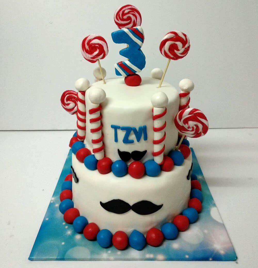 Barbershop Cake (Six inch on Eight inch)