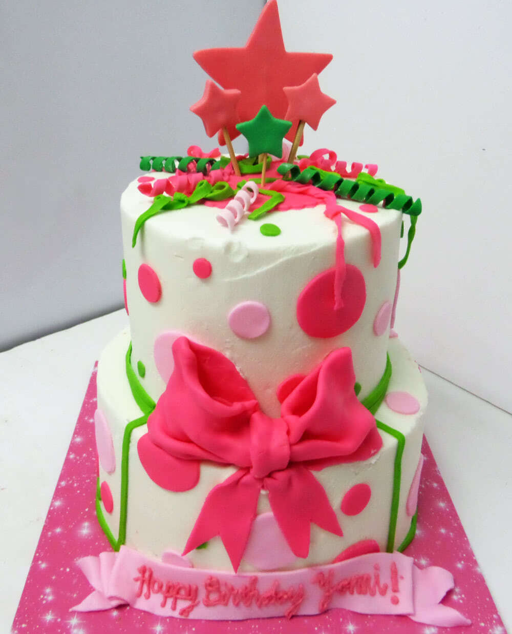 Fun Girl Cake 1 (Six inch on Eight inch)