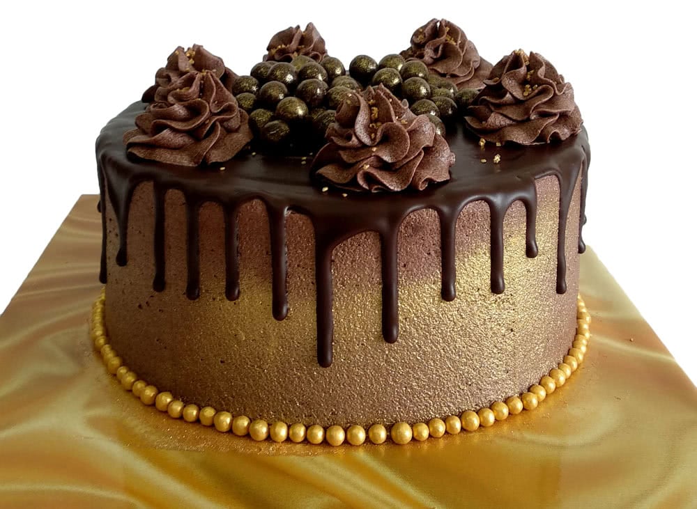 Dripping In Gold Cake (Six inch)