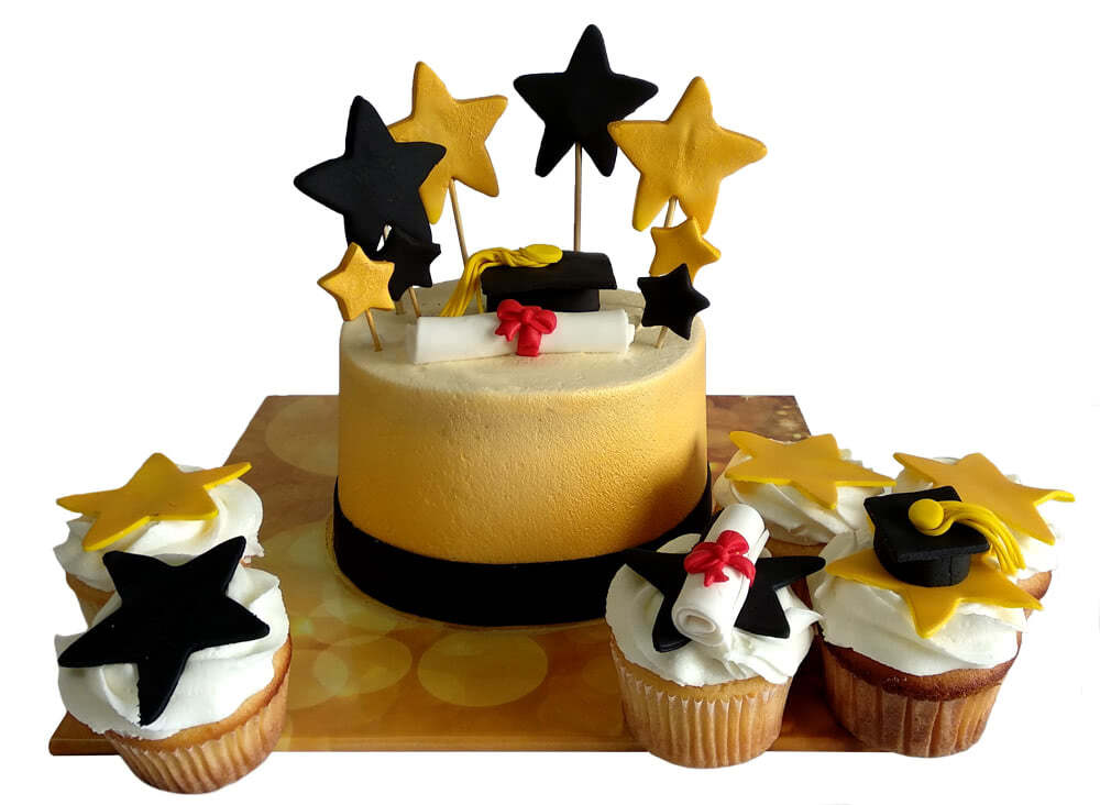 Graduation Cake Or Cupcakes (Six inch)