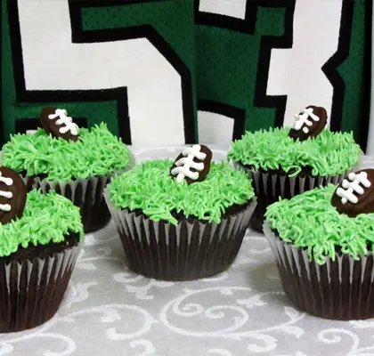 Football Cupcakes