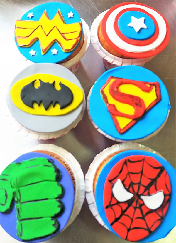 Superhero Cupcakes