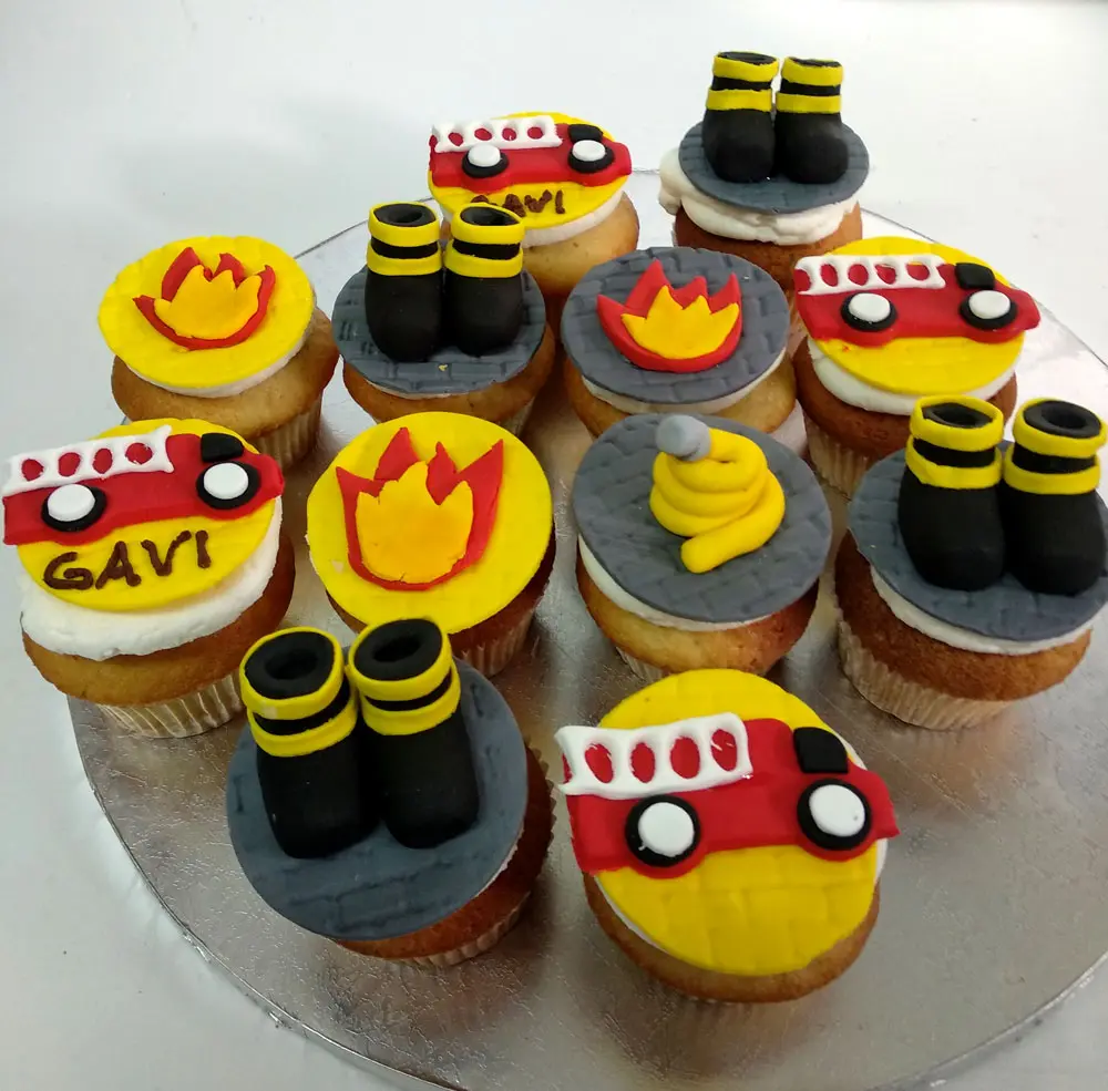 Firefighter Cupcakes