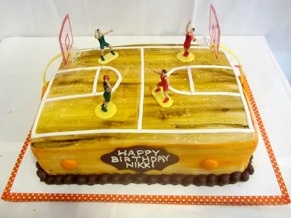 Basketball Court Cake