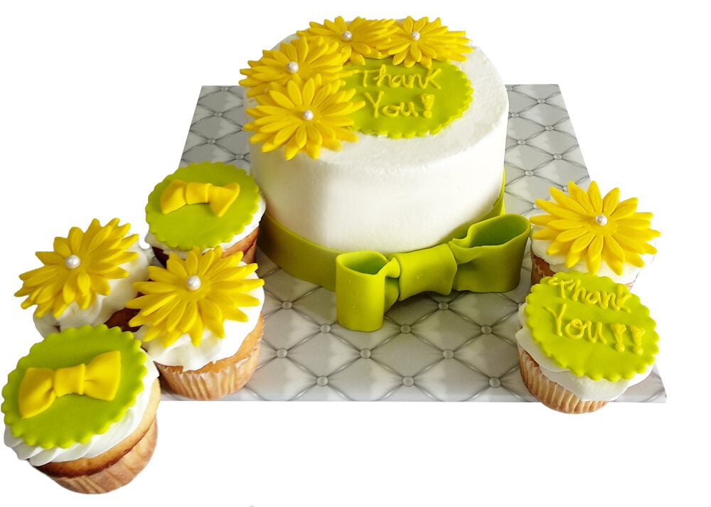Thank You Cake Or Cupcakes (Six inch)