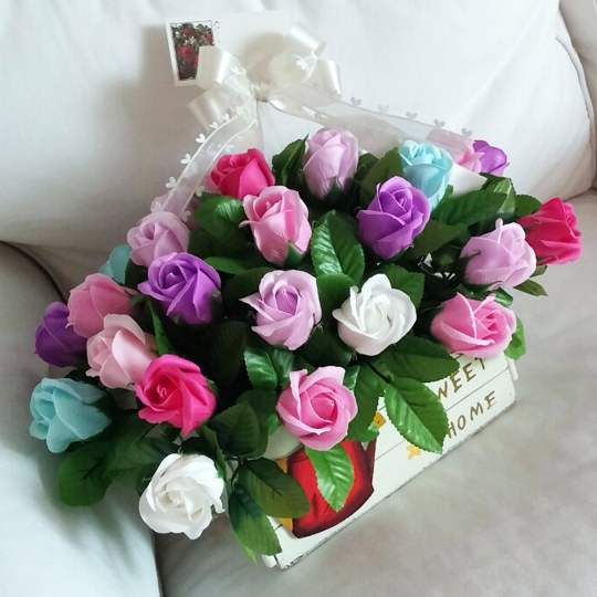 artificial flower, soap rose petal - 23