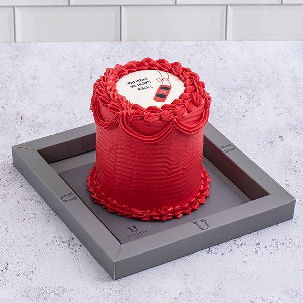 Heart Race Cake