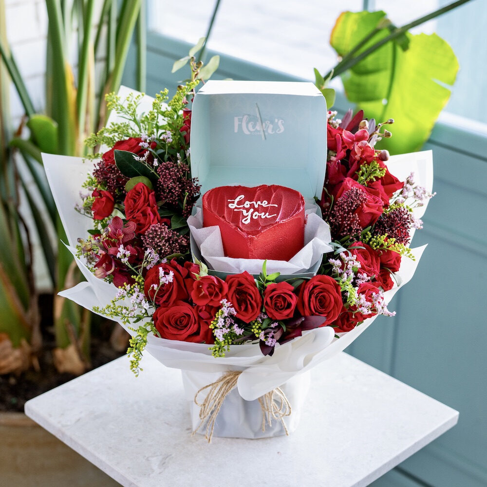 Cake Heart Bouquet