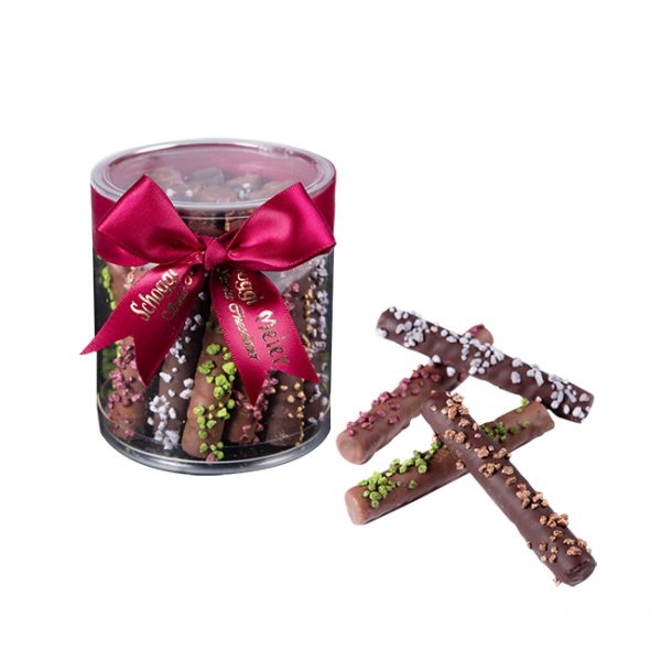 Milk Chocolate Hazelnut Wafer Rolls and Dark Chocolate Caramel Wafer Rolls (17pcs)