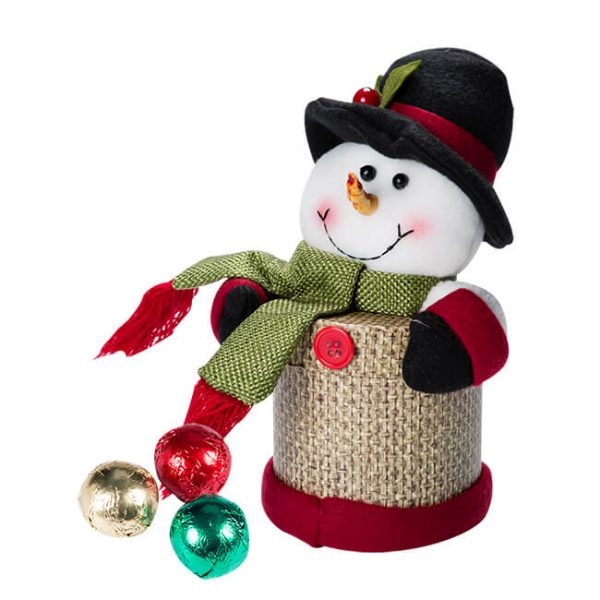 Assorted Foil-wrapped Truffle with Snowman Gift Box (12pcs)
