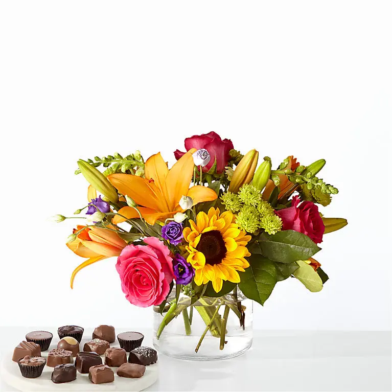 Best Day Bouquet and Chocolate Bundle