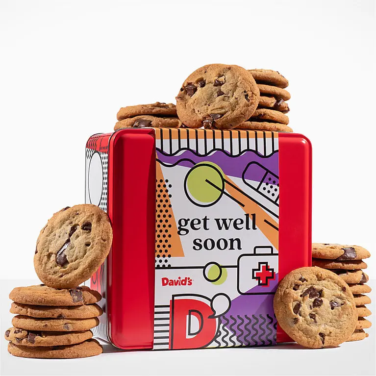 David's Cookies-Get Well Soon Cookie Tin
