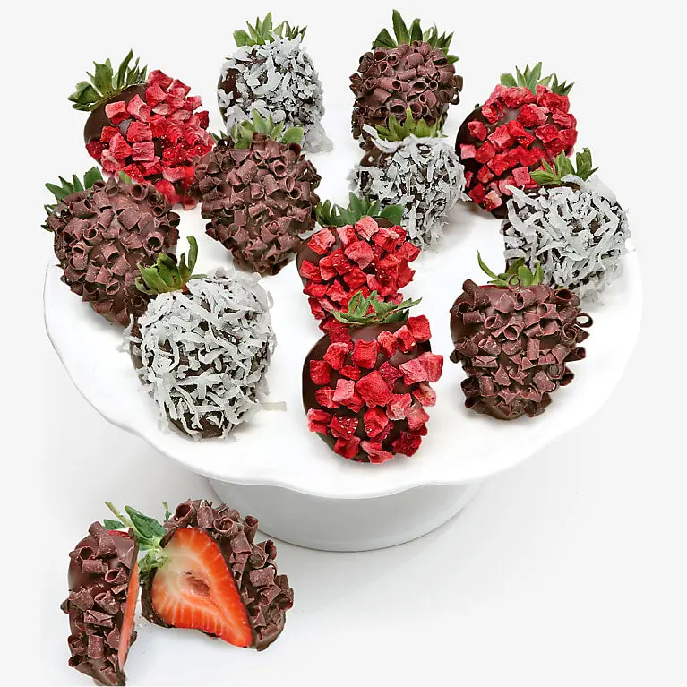 Elegant Belgian Chocolate Covered Strawberries