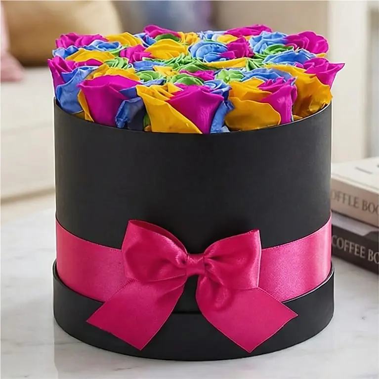 Luxury Rainbow Forever Roses