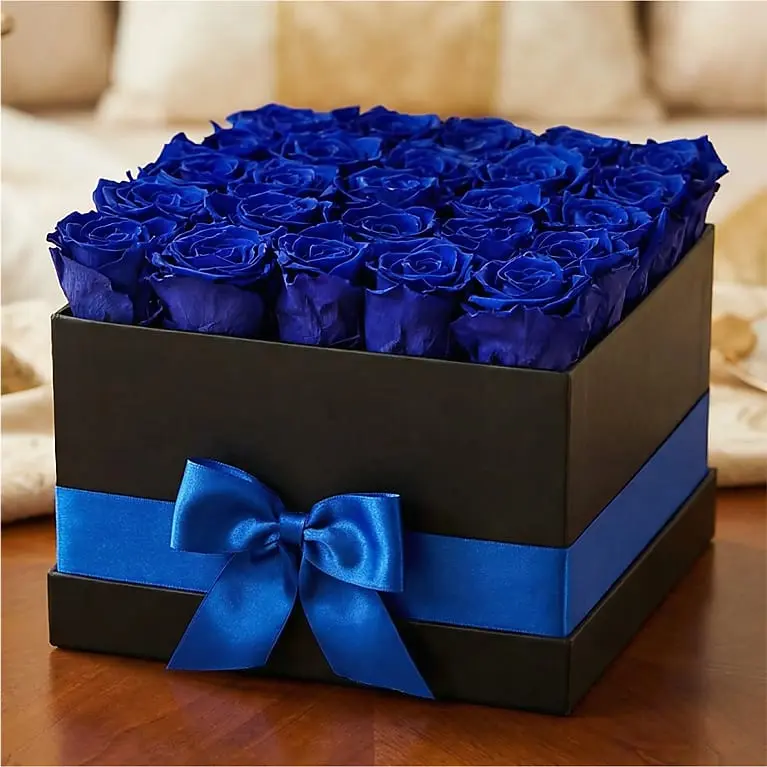 Luxury Sapphire Forever Roses