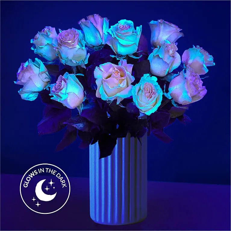 Get Your Glow On Rose Bouquet