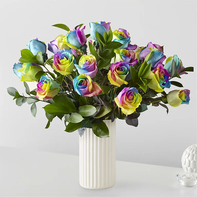 Rainbow Rose Bouquet