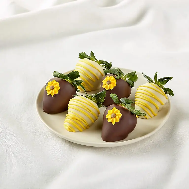 Half Dozen Sunny Days Belgian Chocolate-Covered Strawberries