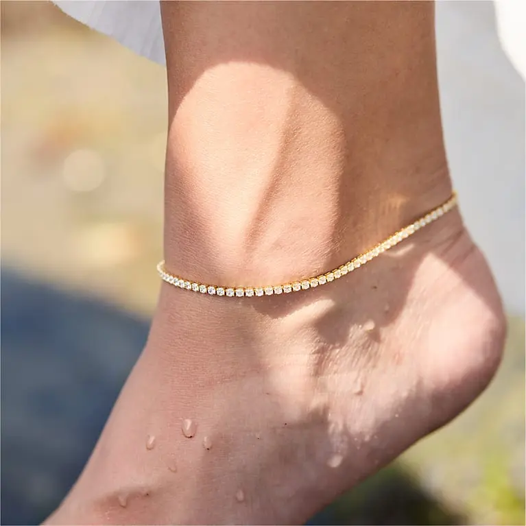brook&york - Isabella Mini Tennis Anklet