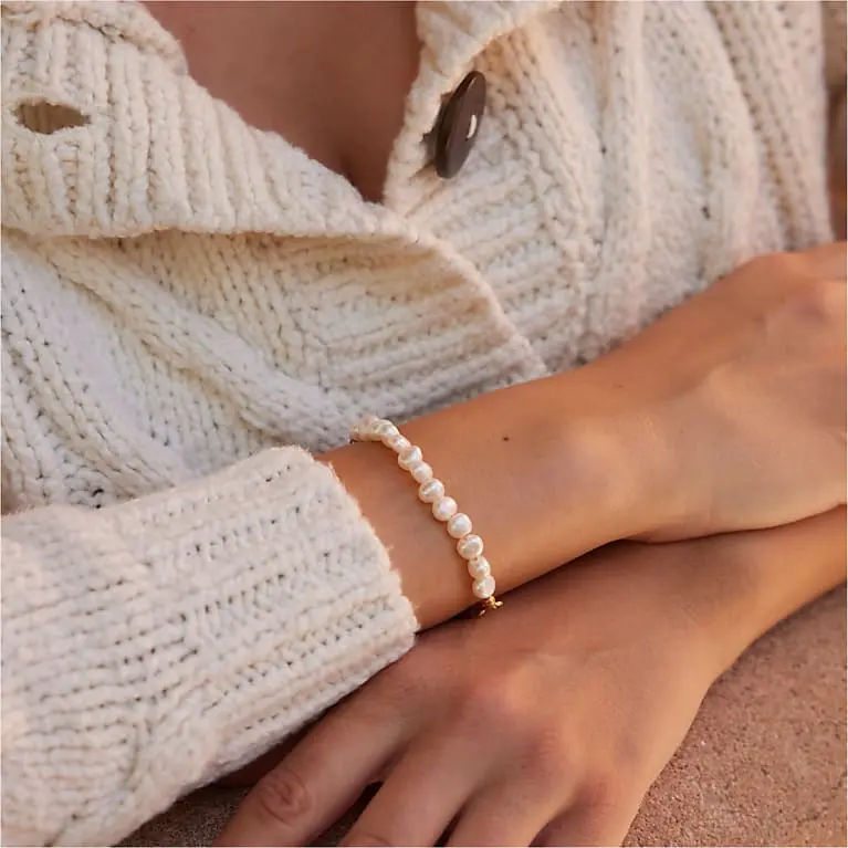 brook&york - Colette Half Pearl Bracelet