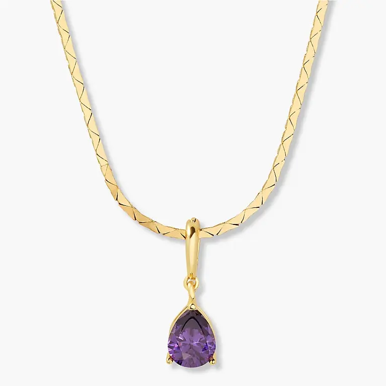 brook&york - Melrose Teardrop Birthstone Necklace
