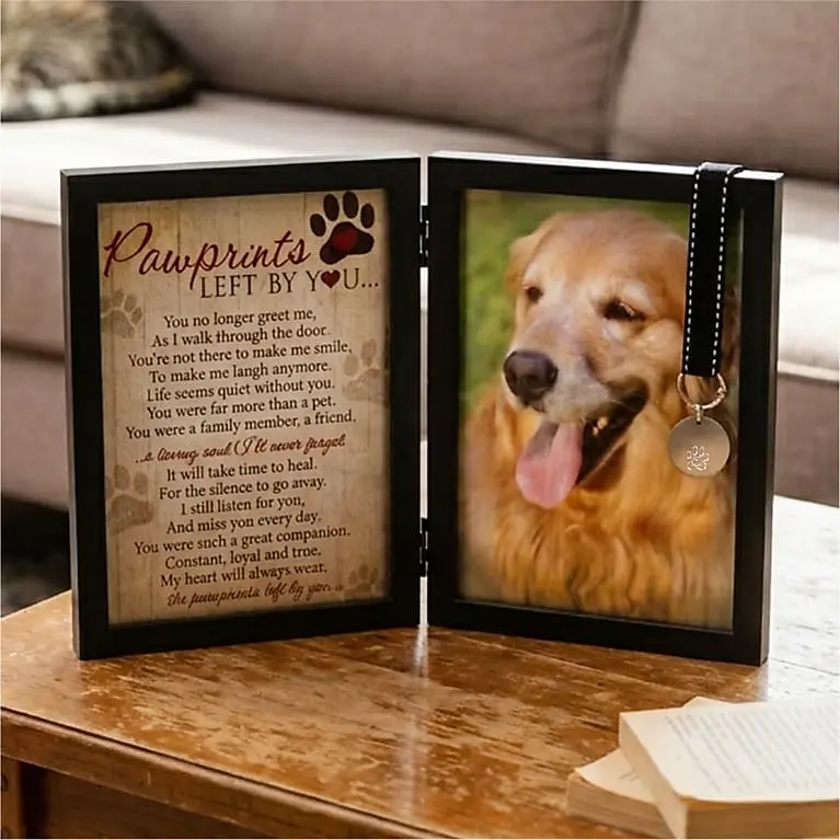 Pawprints Pet Loss Memorial Frame