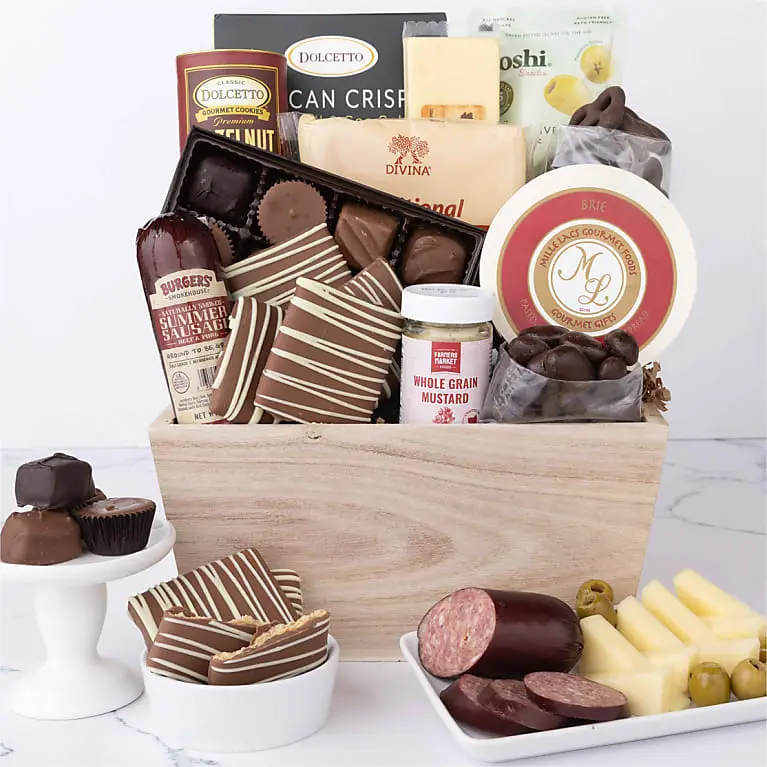 Gourmet Charcuterie & Sweets Gift Basket