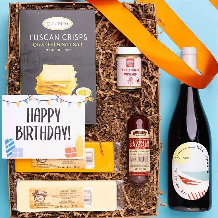 Happy Birthday! Cheese & Meat Gift Box