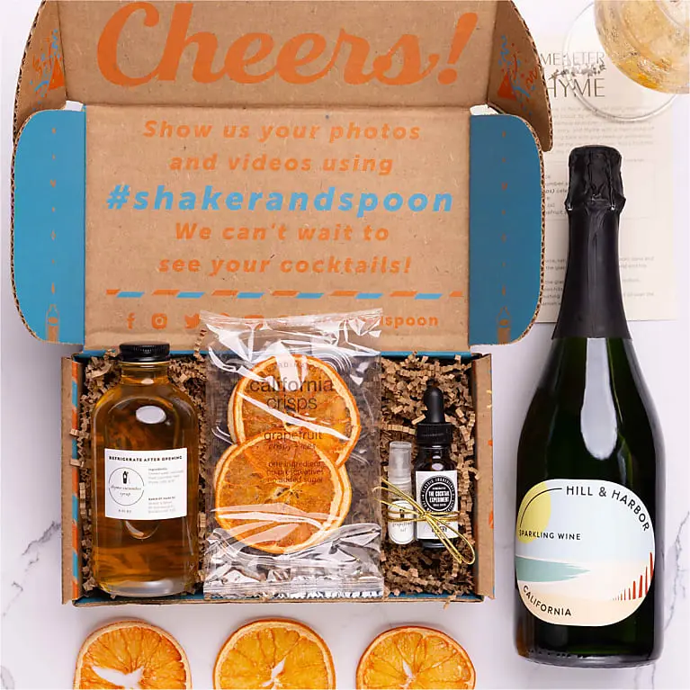 Garden Party Spritz Cocktail Kit with Hill & Harbor Sparkling Wine