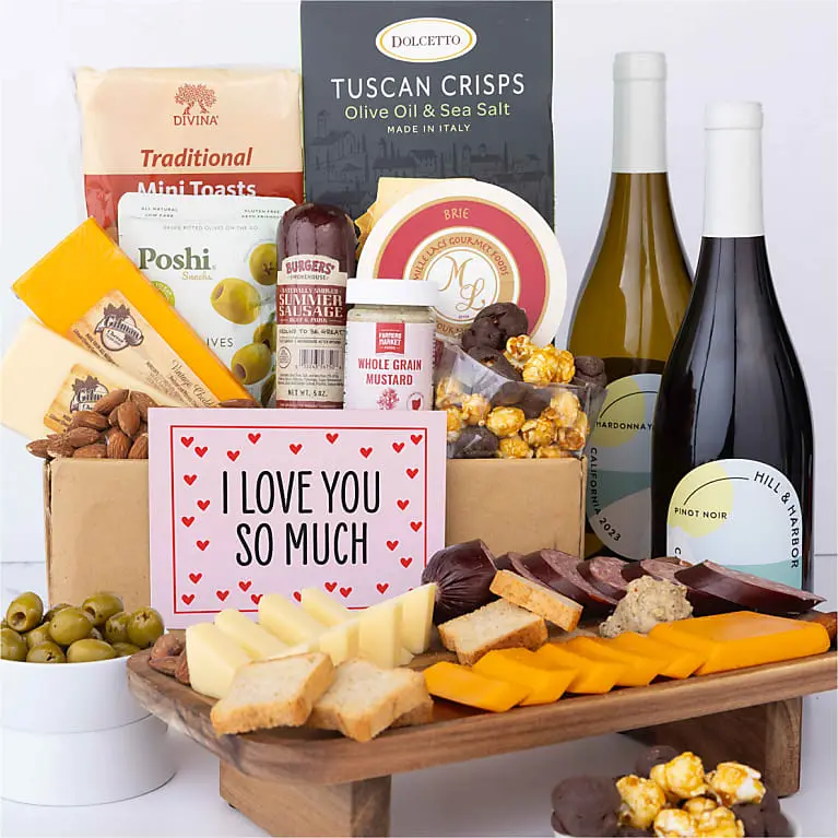 I Love You Deluxe Charcuterie & Cheese Gift Box