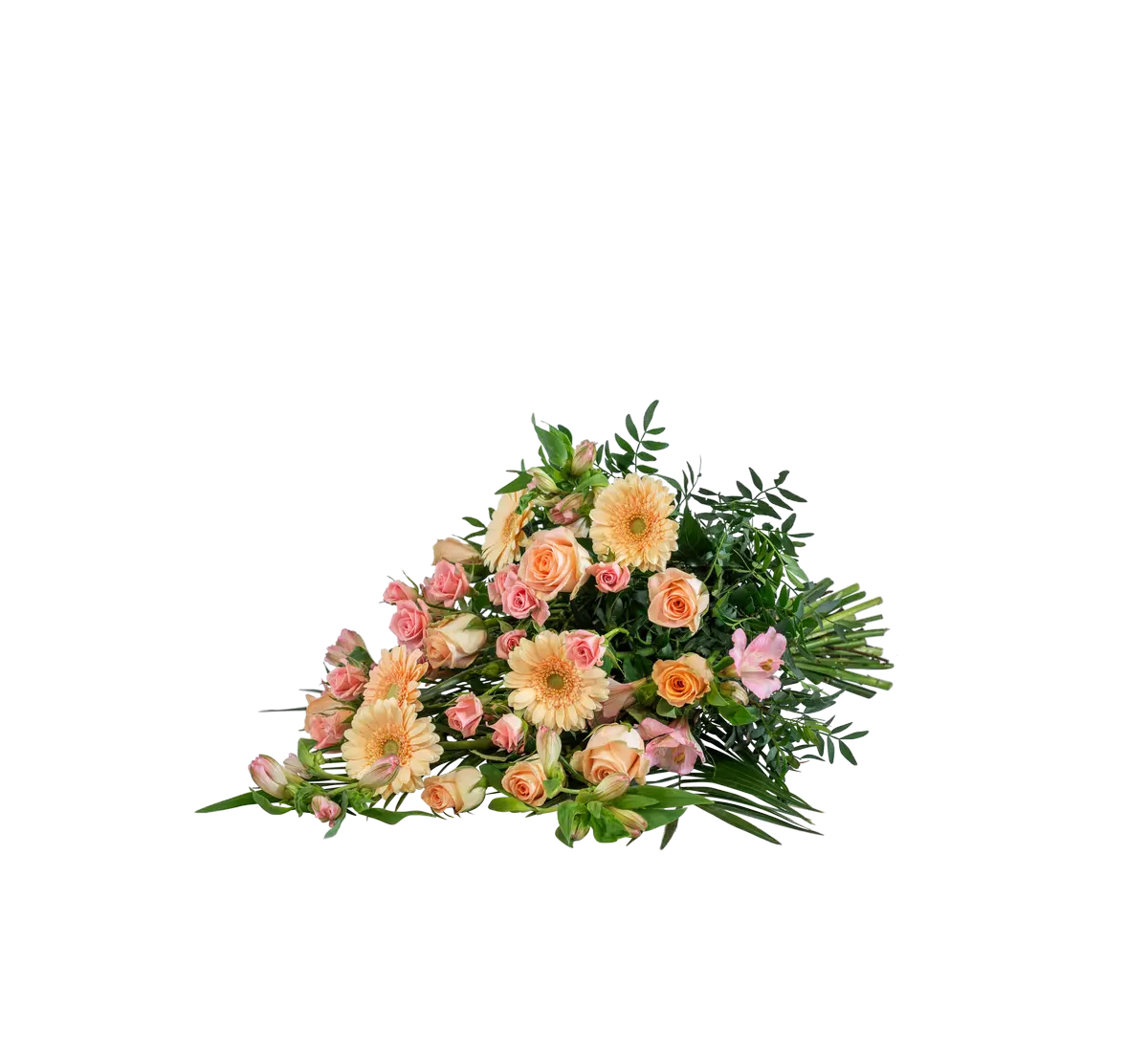 Funeral Bouquet Pastels w ribbon 248028