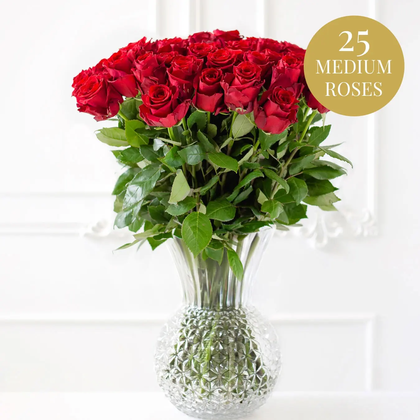 25 red roses
